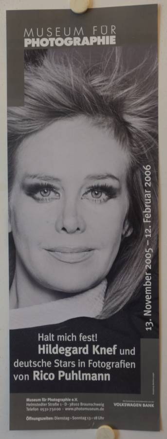 Hildegard Knef originales deutsches Ausstellungsplakat
